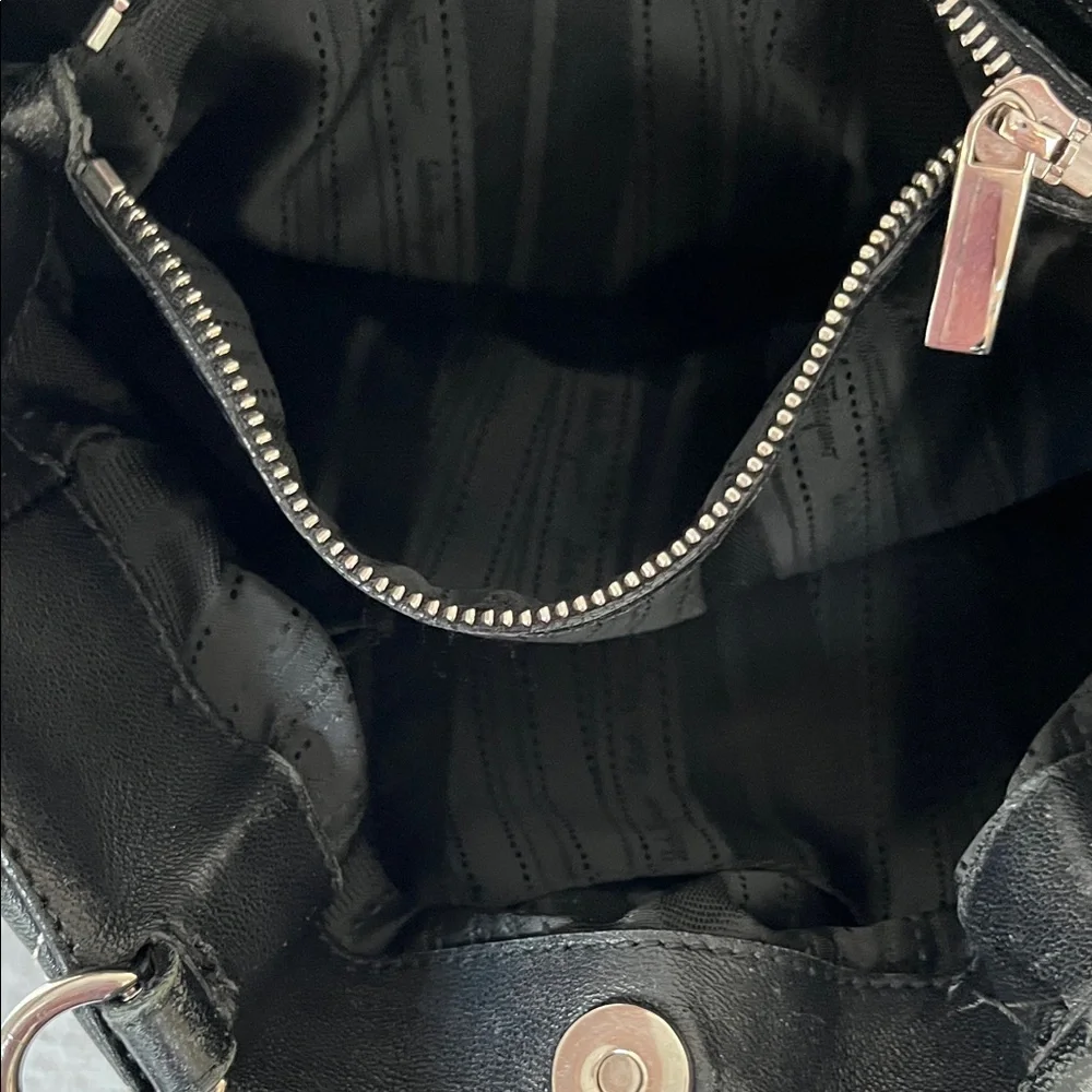 Ferragamo Black Quilted Leather Handbag - Picture 10 of 15